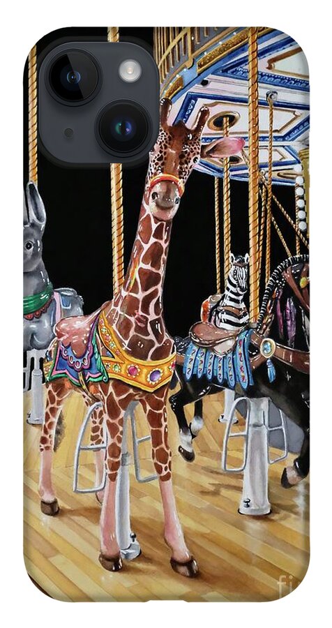 Watercolor iPhone 14 Case featuring the painting The Adeline 2 by Jeanette Ferguson