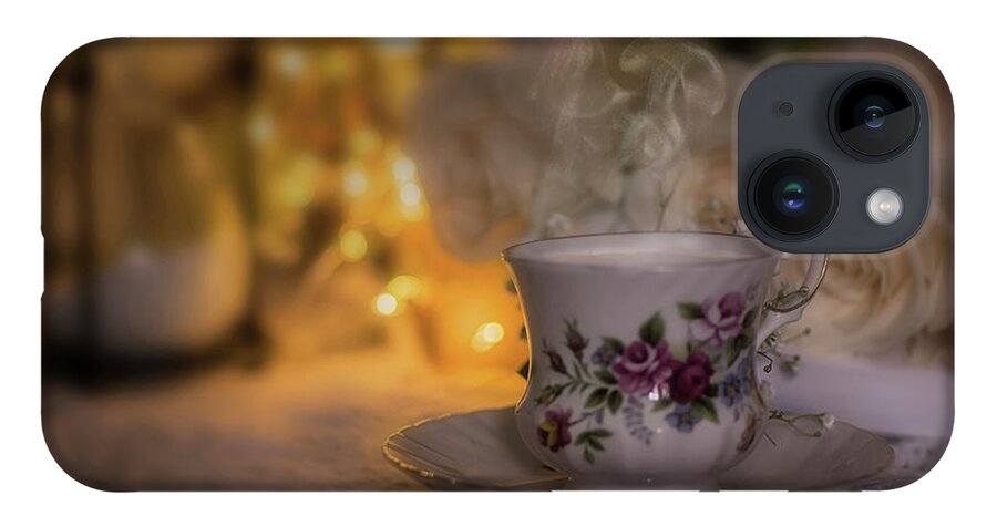 Mindfulness iPhone 14 Case featuring the photograph The Art Of Drinking Tea by Mary Lou Chmura