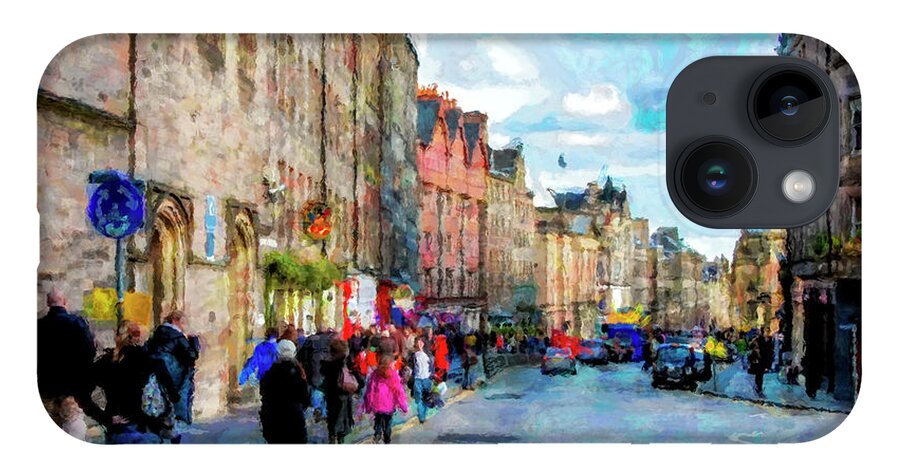 City Of Edinburgh iPhone 14 Case featuring the digital art The City of Edinburgh by SnapHappy Photos
