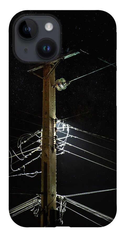 Twinkle iPhone 14 Case featuring the photograph The Electric Light by Micah Offman