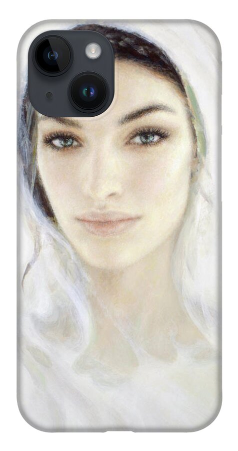 Our iPhone Case featuring the painting The Face of Mary by Cameron Smith