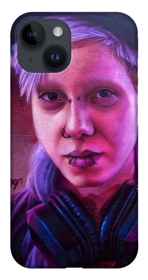 Graffiti iPhone 14 Case featuring the photograph The Face by Raymond Hill