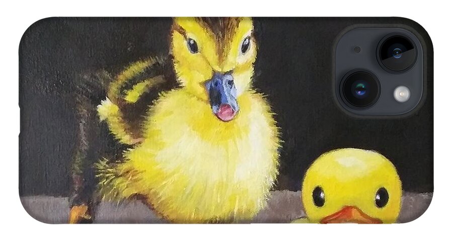 Duck iPhone 14 Case featuring the painting The Imposter by Jean Cormier