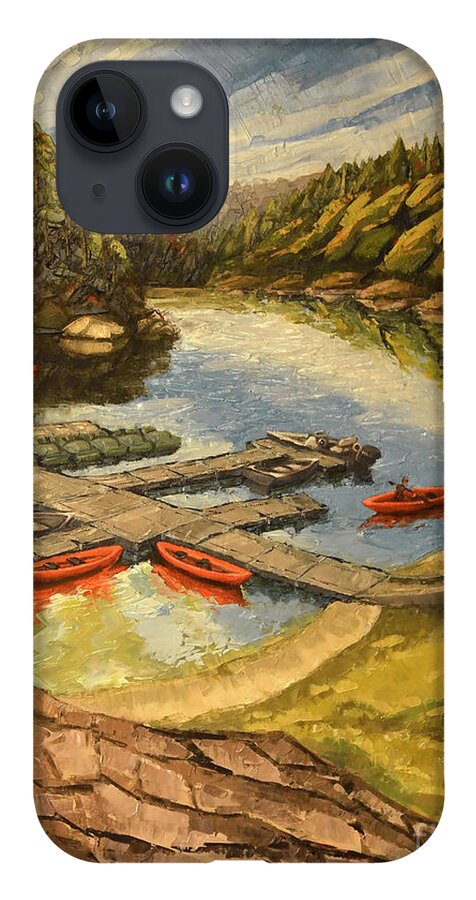 Loch Lomond iPhone Case featuring the painting The Loch by PJ Kirk