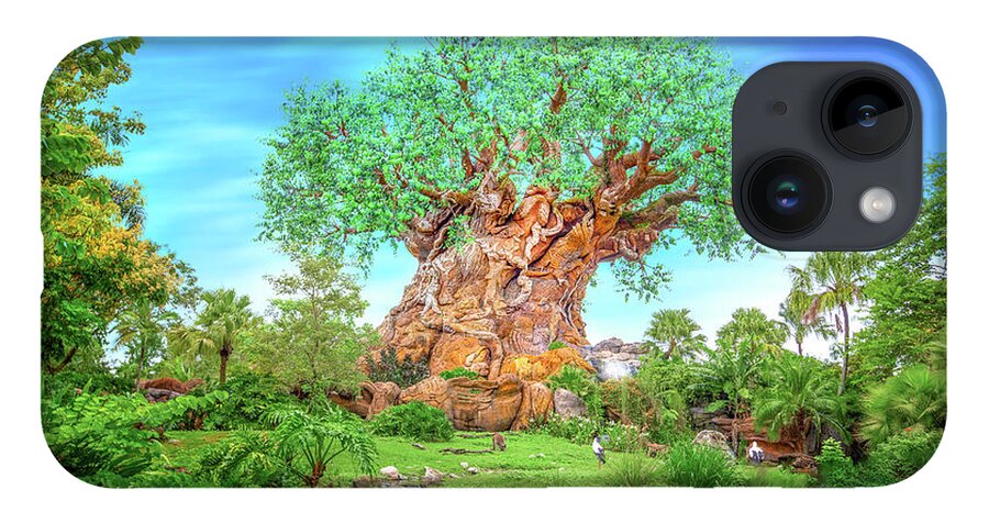 Disney iPhone Case featuring the photograph The Tree of Life at Disney's Animal Kingdom by Mark Andrew Thomas