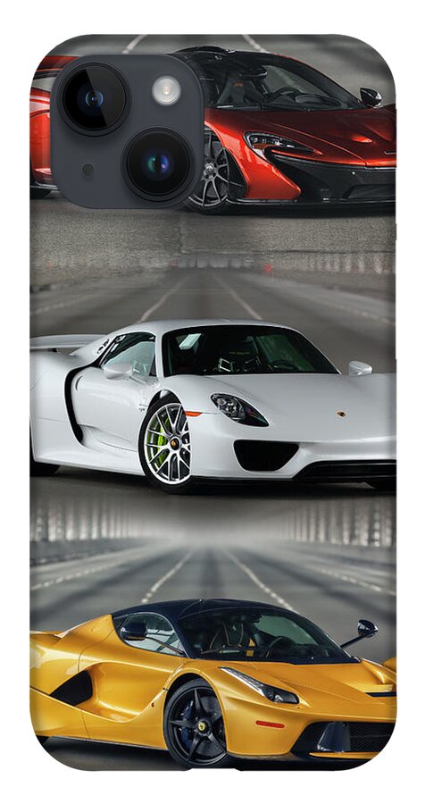 Porsche iPhone 14 Case featuring the photograph The Trinity Poster by ItzKirb Photography