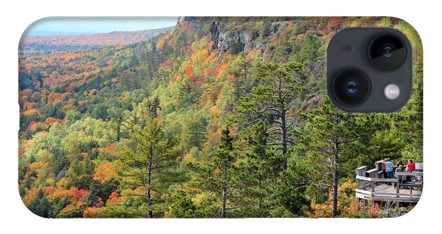 Porcupine Mountains Wilderness State Park iPhone 14 Case featuring the photograph The Viewing Platform by Robert Carter