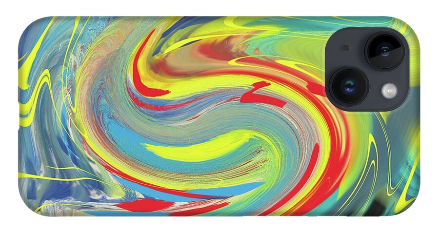 Acrylic iPhone 14 Case featuring the painting The Waiting by Christina Wedberg