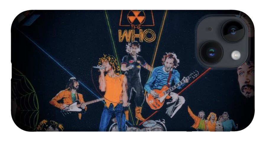 Colored Pencil iPhone 14 Case featuring the drawing The Who Live 1973 - detail by Sean Connolly