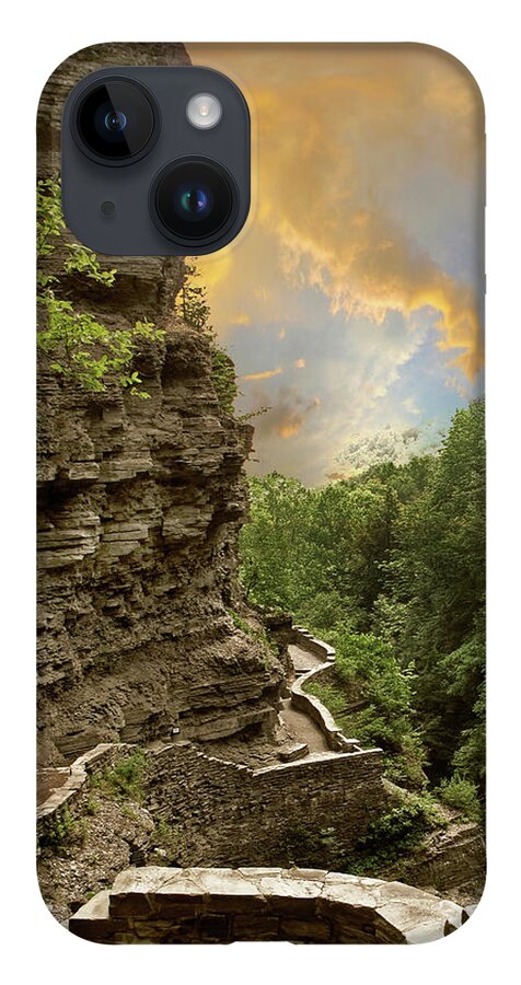 Nature iPhone 14 Case featuring the photograph The Winding Trail by Jessica Jenney