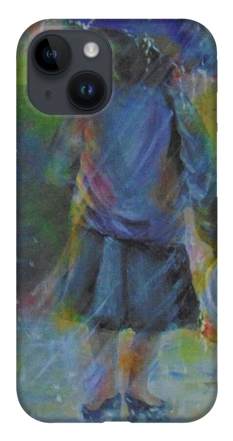 Acrylic iPhone 14 Case featuring the painting The Year 2020 by Saundra Johnson