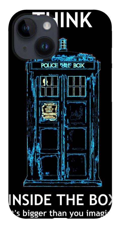 Richard Reeve iPhone Case featuring the digital art Think Inside the Box Redux by Richard Reeve