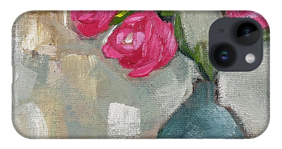 Rose Painting iPhone 14 Case featuring the painting Three Roses by Roxy Rich