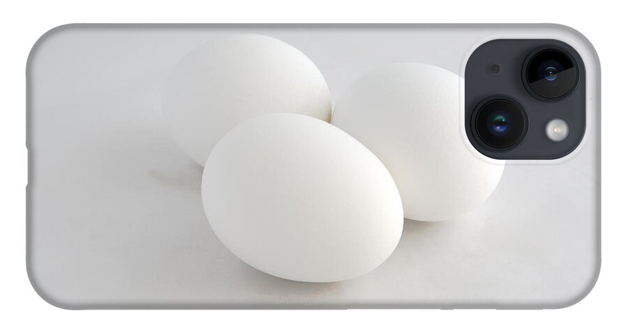 Eggs iPhone Case featuring the photograph Three White Eggs by Kae Cheatham