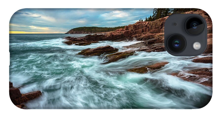 Maine iPhone Case featuring the photograph Thunder Hole Waves by Gary Johnson