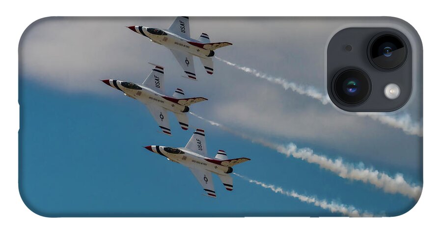 Plane iPhone 14 Case featuring the photograph Thunderbirds by Joe Paul