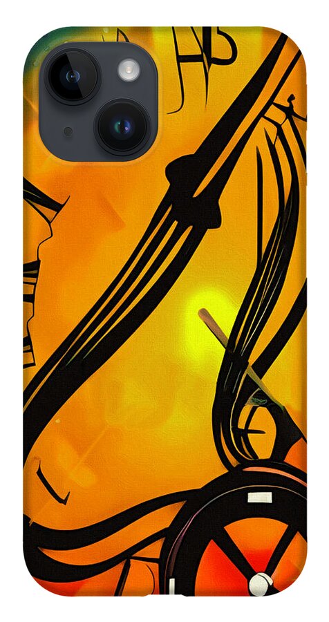  iPhone Case featuring the digital art Time and Space by Michelle Hoffmann
