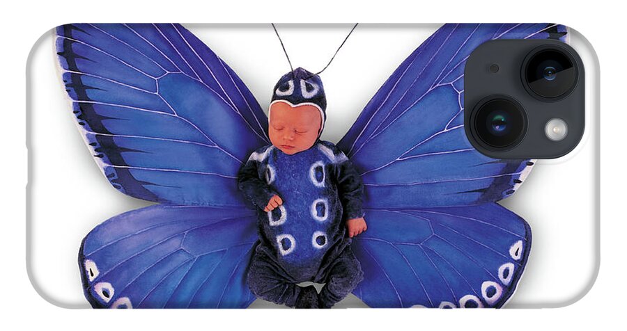 Butterfly iPhone 14 Case featuring the photograph Tiny Butterfly #5 by Anne Geddes