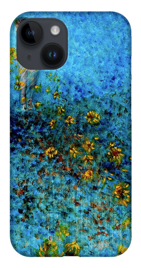 Child iPhone Case featuring the painting Traces II by Nik Helbig