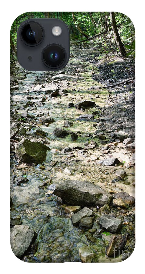 Trail iPhone 14 Case featuring the photograph Trail Is A Creek by Phil Perkins