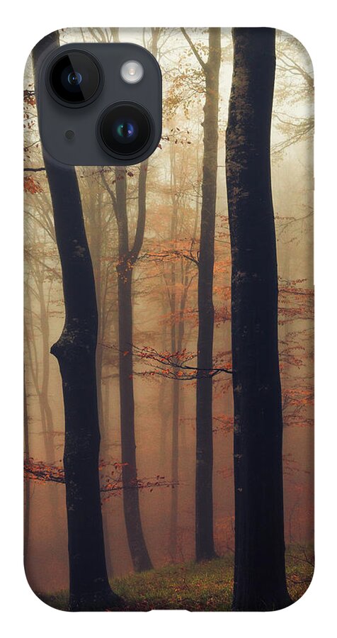 Balkan Mountains iPhone 14 Case featuring the photograph Trees in the Mist by Evgeni Dinev