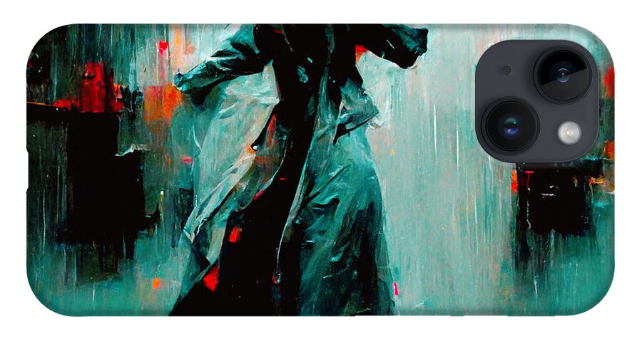 Trenchcoats iPhone Case featuring the digital art Trenchcoats #5 by Craig Boehman