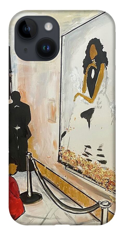  iPhone Case featuring the painting Trip to the Gallery by Angie ONeal