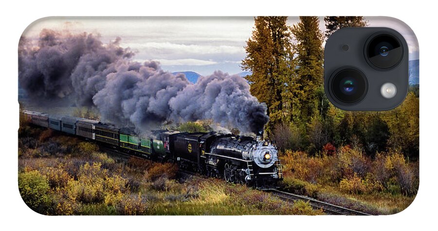 Trains iPhone 14 Case featuring the photograph Twilight of a Goliath by Larey McDaniel