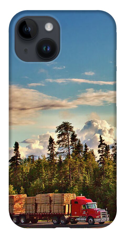 Truck iPhone 14 Case featuring the photograph Under the big Canadian sky by Tatiana Travelways