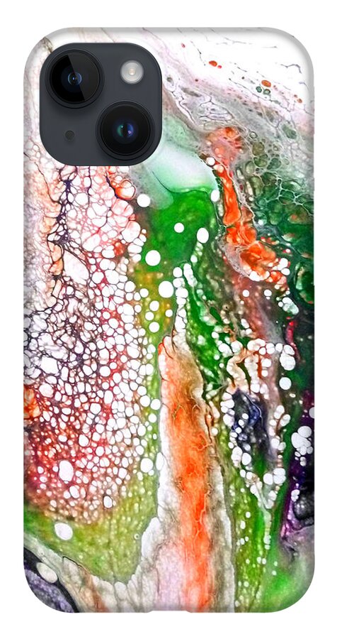 Sea iPhone 14 Case featuring the painting Under the sea by Anna Adams