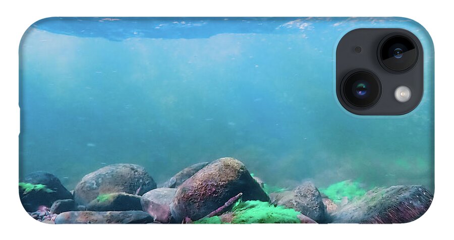 Sea iPhone 14 Case featuring the photograph Underwater Scene - Upper Delaware River 6 by Amelia Pearn