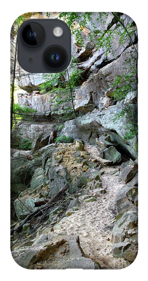 Pogue Creek Canyon iPhone 14 Case featuring the photograph Unnamed Rock Face 7 by Phil Perkins