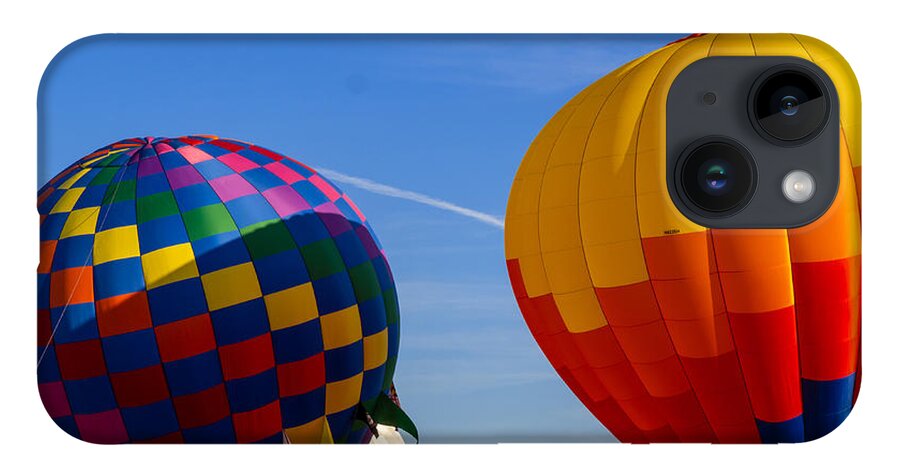 Hot Air Balloons iPhone 14 Case featuring the photograph Up Up and Away Florida Hot Air Ballon Festival by L Bosco