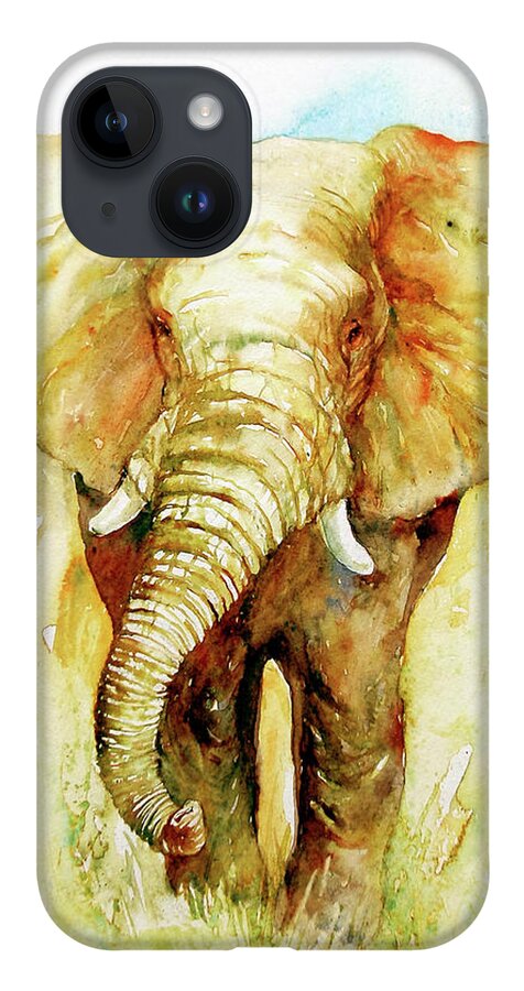 Animal iPhone 14 Case featuring the painting Valorous by Arti Chauhan
