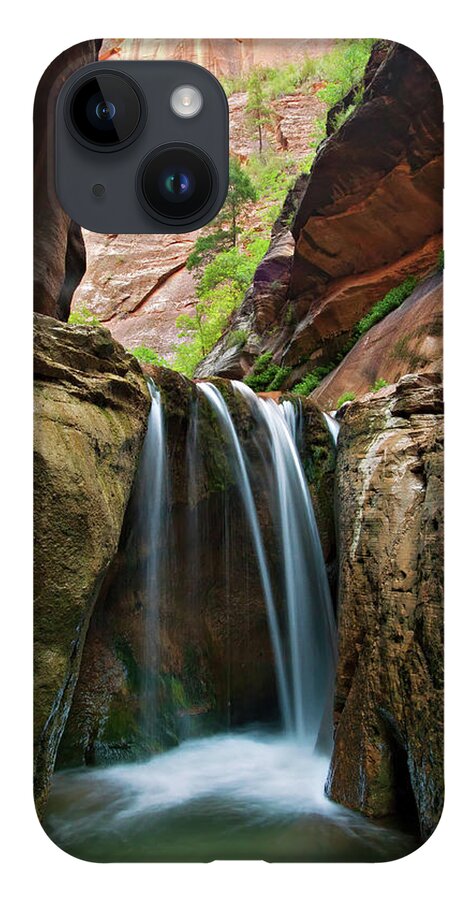 Veiled Falls Narrows iPhone 14 Case featuring the photograph Veiled Falls by Wesley Aston