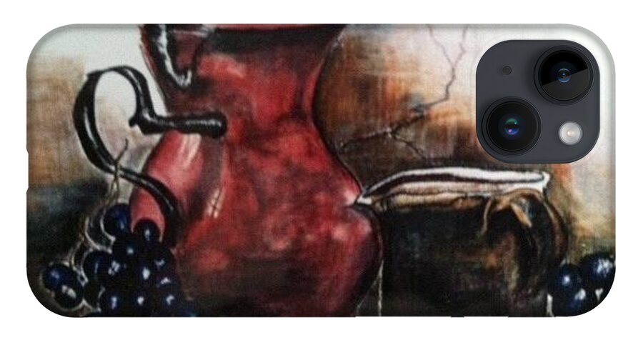  iPhone 14 Case featuring the mixed media Very Good by Angie ONeal