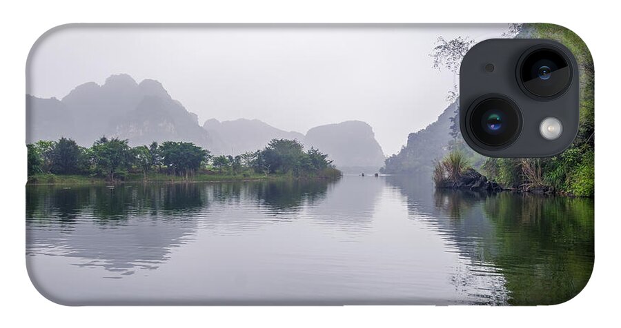 Ba Giot iPhone 14 Case featuring the photograph View at Tam Coc by Arj Munoz