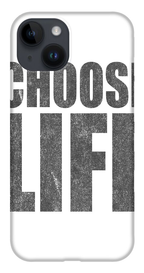 Choose Life iPhone Case featuring the digital art Vintage Choose Life by Flippin Sweet Gear
