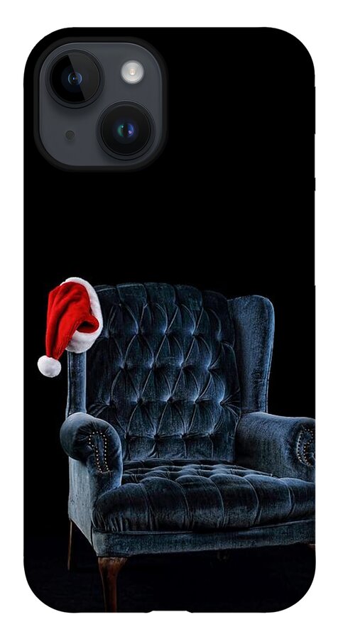Chair iPhone 14 Case featuring the digital art Waiting for Santa by Brad Barton
