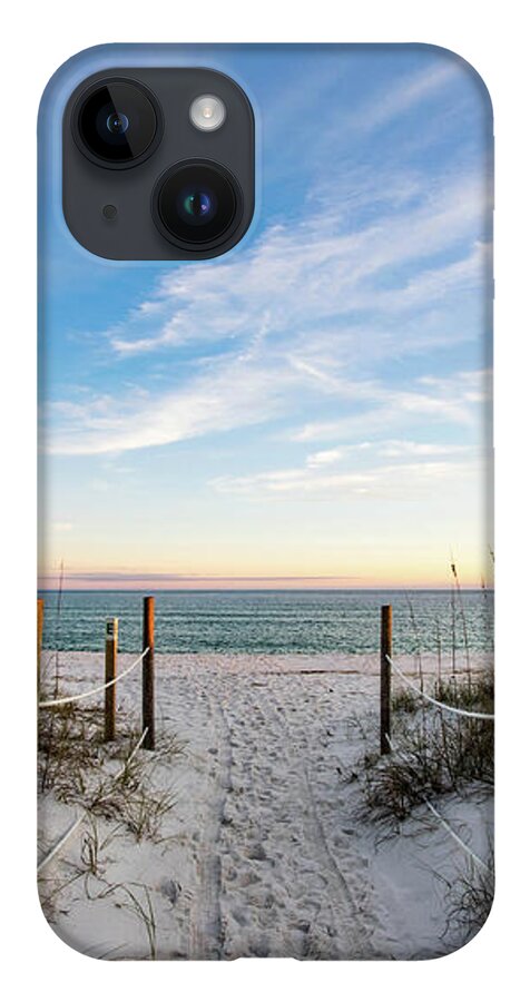 Golden Hour iPhone Case featuring the photograph Walkway to the Beach at Golden Hour by Beachtown Views