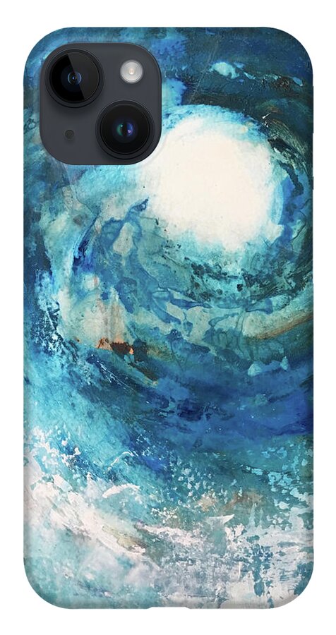 Abstract Art iPhone 14 Case featuring the painting Warrior As One by Rodney Frederickson