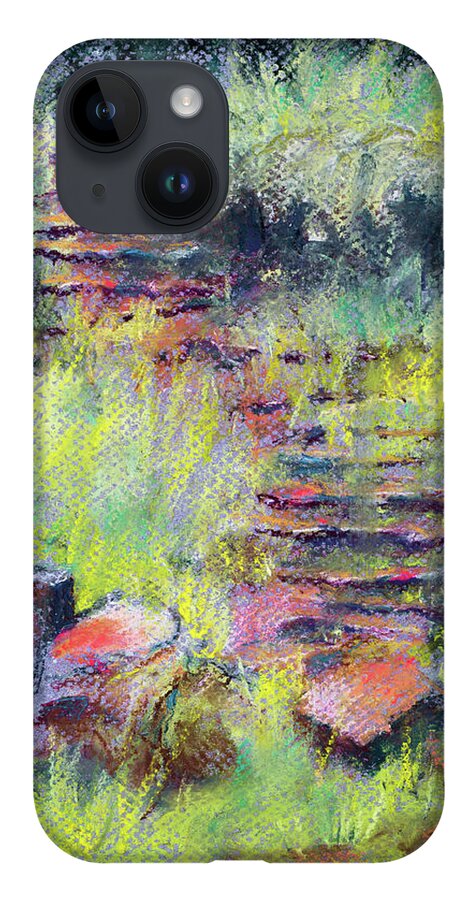 Landscape iPhone 14 Case featuring the painting Watch Your Step by Lee Beuther