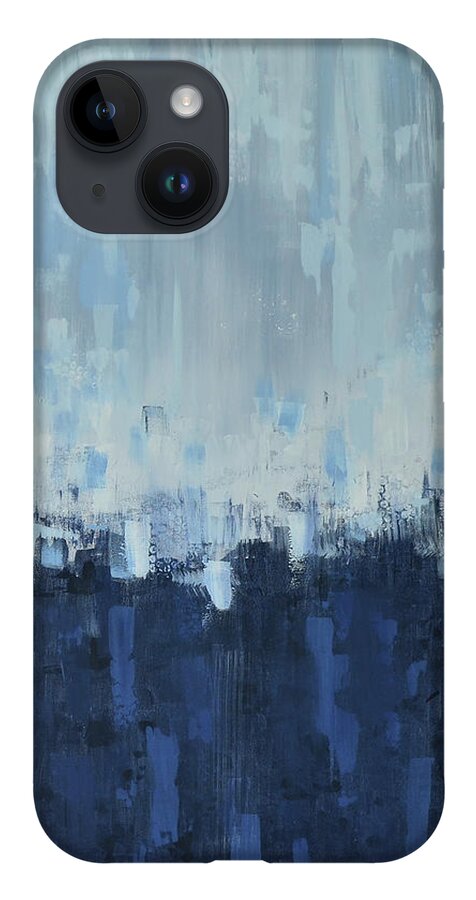 Blue iPhone 14 Case featuring the painting Farmhouse Blue by Alexis King-Glandon