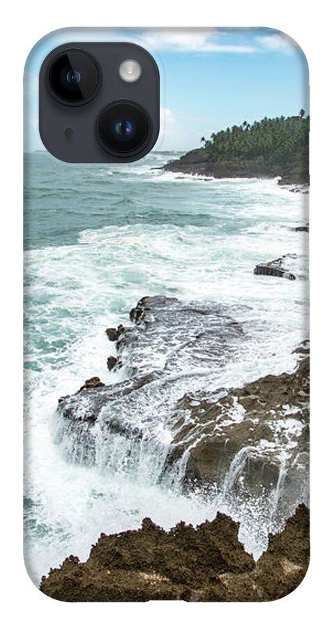 Parque iPhone Case featuring the photograph Waterfall Waves at Parque nacional Cerro Gordo, Puerto Rico by Beachtown Views