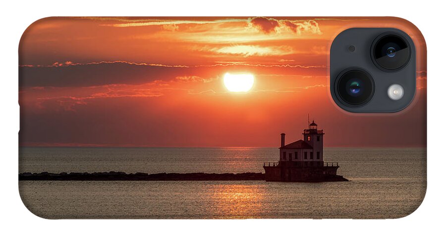 Lake Ontario iPhone 14 Case featuring the photograph West Pierhead Sunset by Rod Best