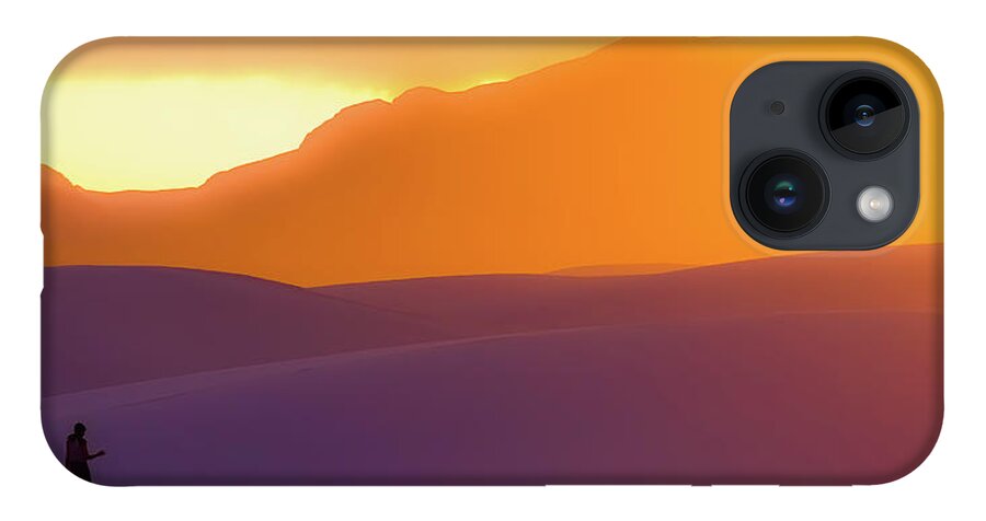 Sunset iPhone 14 Case featuring the photograph White Sands Sunset by Tommy Farnsworth