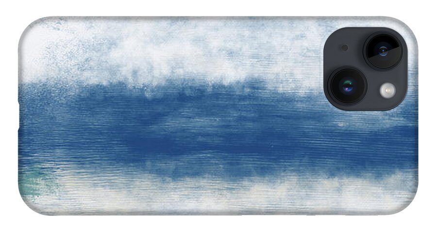 Beach iPhone 14 Case featuring the mixed media Wide Open Ocean- Art by Linda Woods by Linda Woods