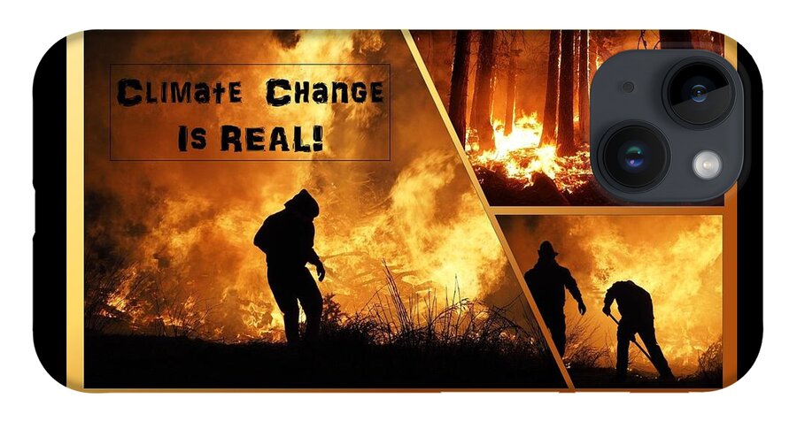 Fire iPhone 14 Case featuring the photograph Wild Fires Climate Change Is Real by Nancy Ayanna Wyatt