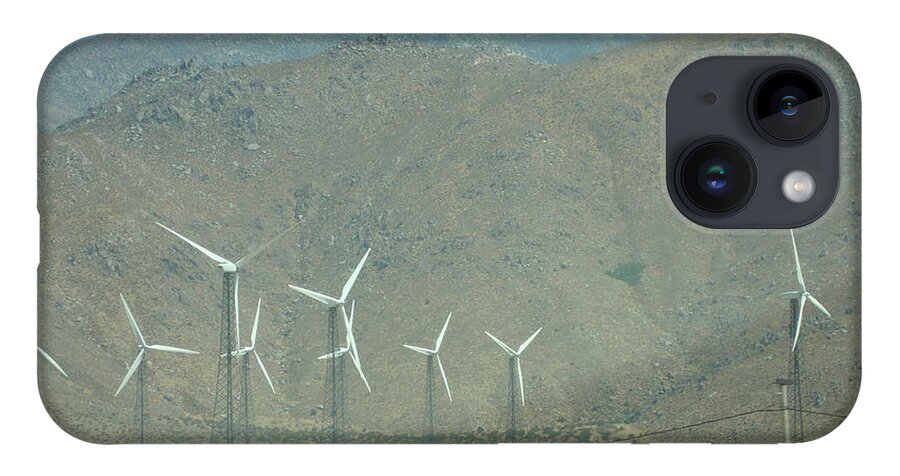 Windmill iPhone 14 Case featuring the photograph Windmills of Palm Springs by Roxy Rich