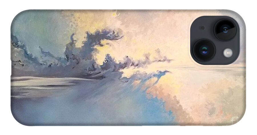 Winter iPhone Case featuring the painting Winter Cloud Dragon by Merana Cadorette